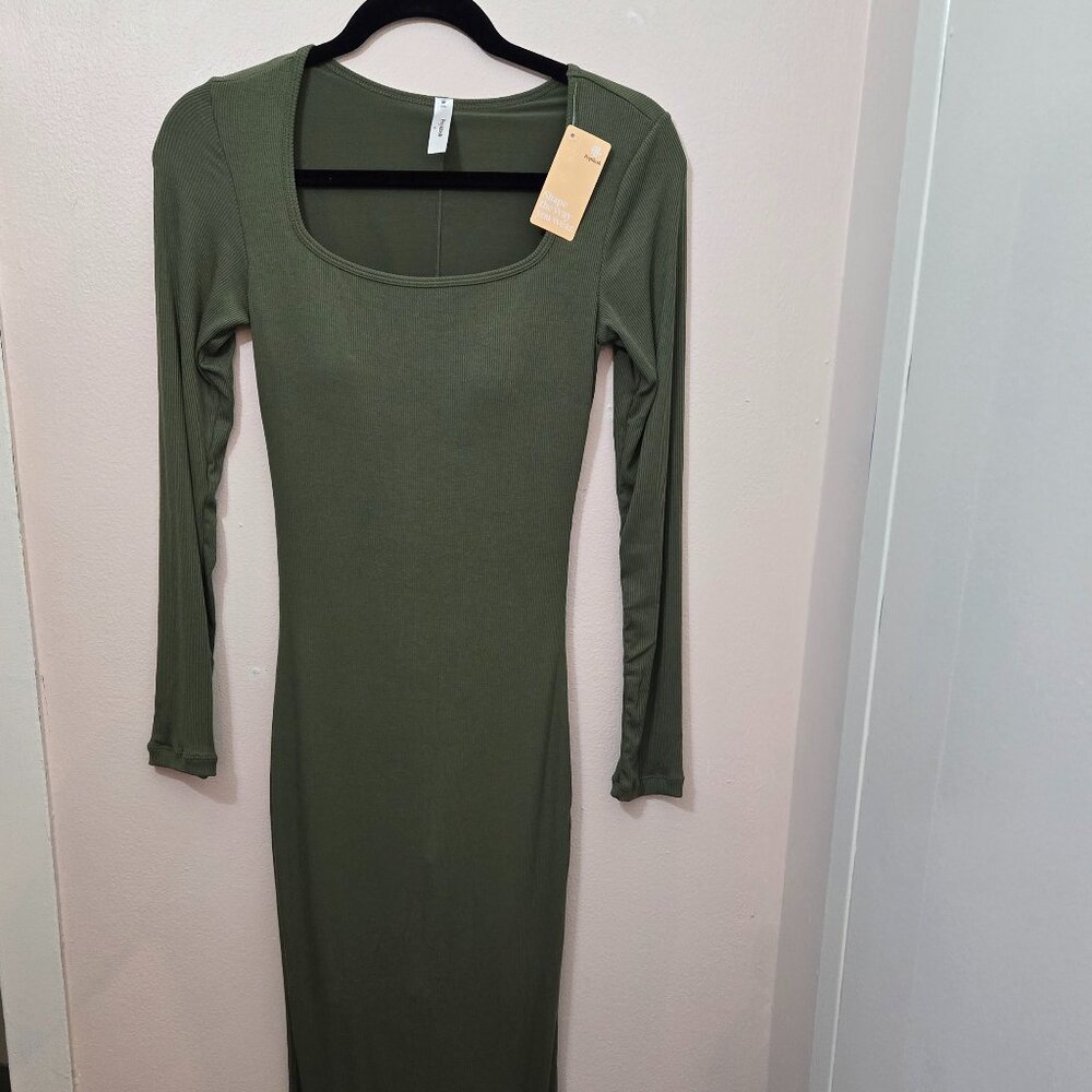 Popilush The Shapewear Dress Long Sleeve Maxi